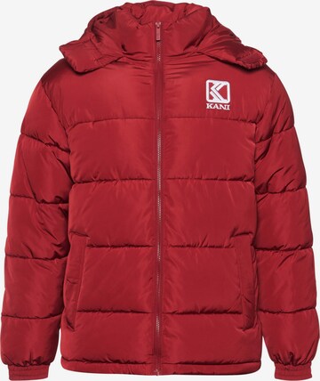 Veste mi-saison Karl Kani en rouge : devant