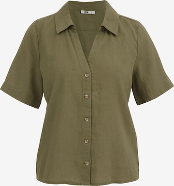 WE Fashion Blouse in Green: front