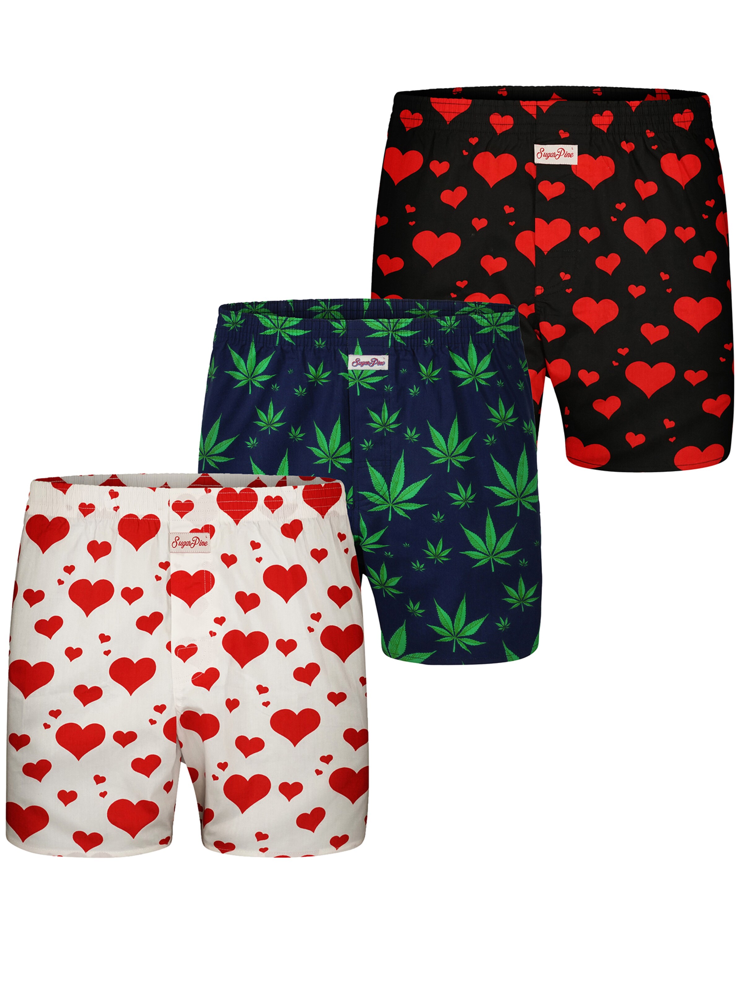 Boxers ' Motiv Print Mix ' Sugar Pine en mélange de couleurs : devant