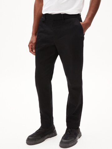 ARMEDANGELS Tapered Pants 'Alvaro' in Black: front