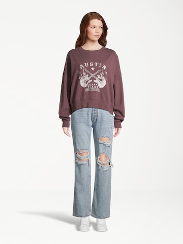 AÉROPOSTALE Sweatshirt i rød