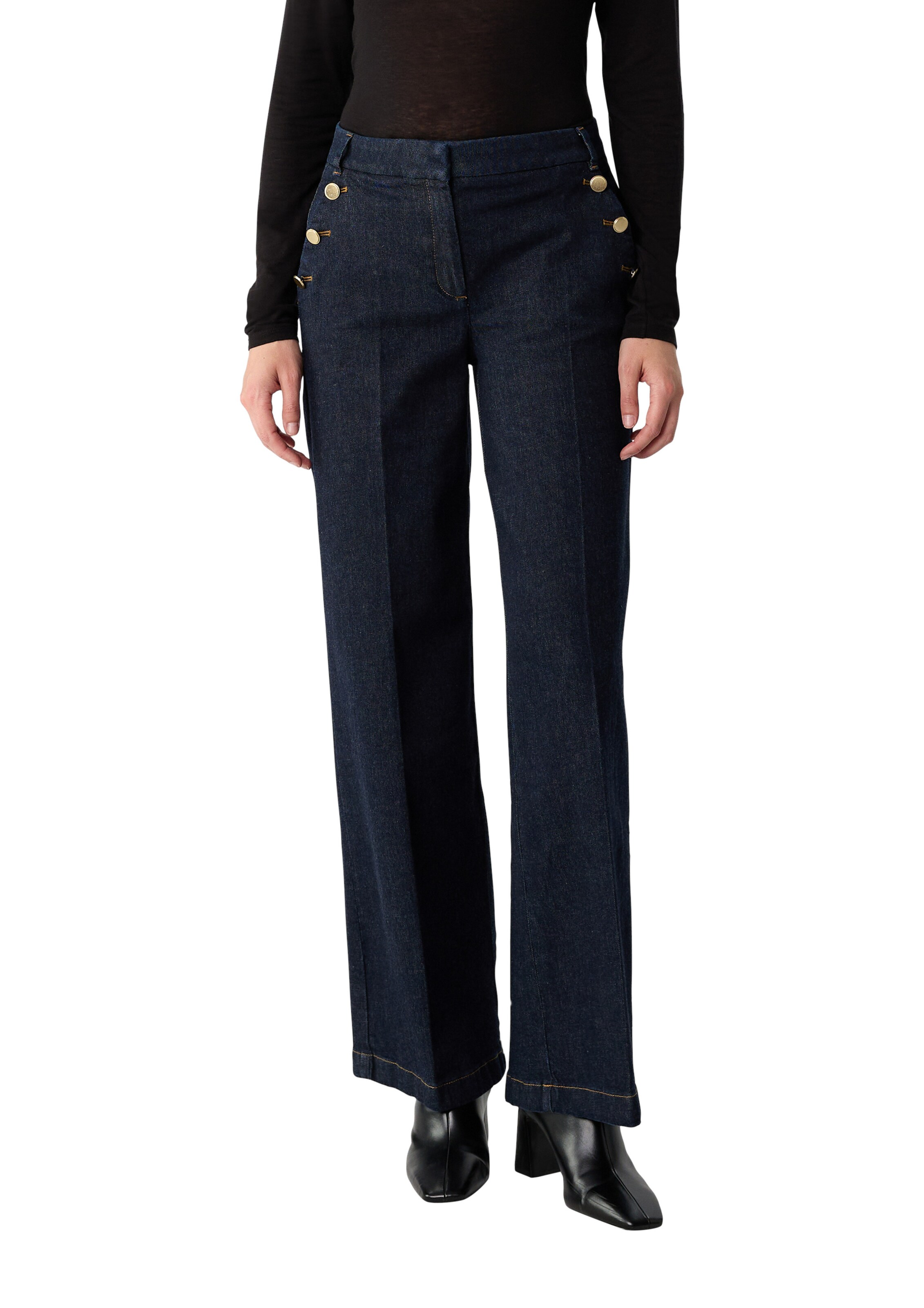 COMMA Regular Jeans in Blue: front