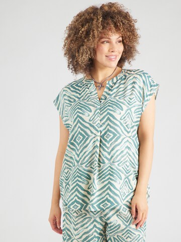 ONLY Carmakoma Blouse 'CARSHILLA' in Green: front