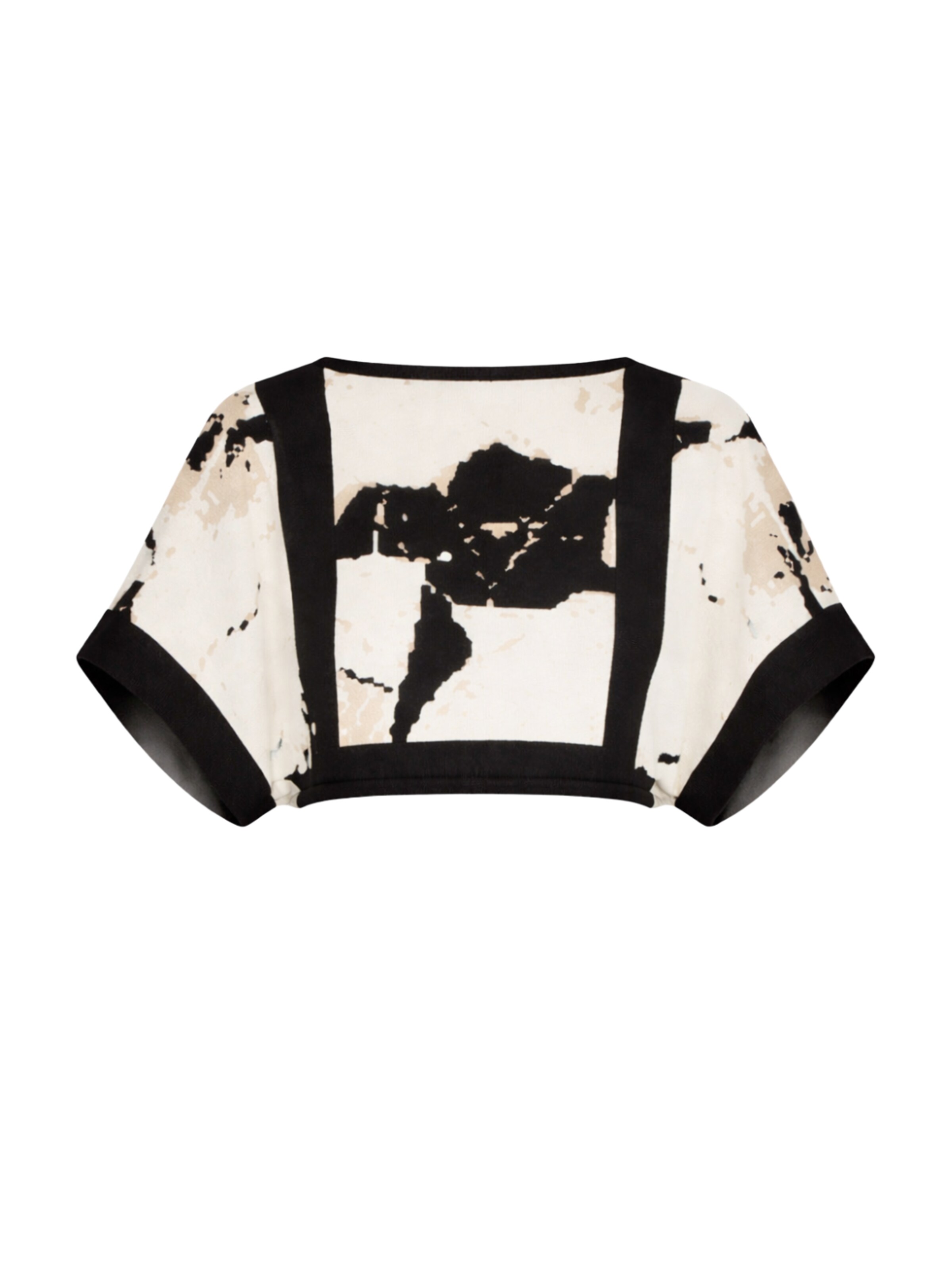 Csillag Zsuzsi - Top 'Rome Sleeve' en negro: frente