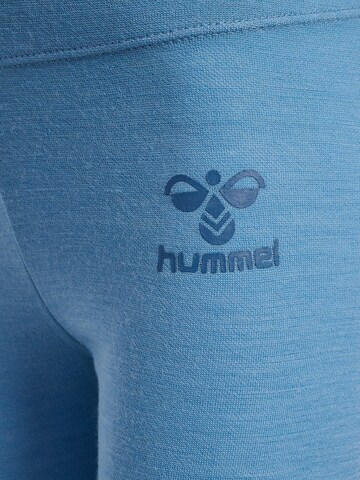 Hummel Skinny Sporthose in Blau