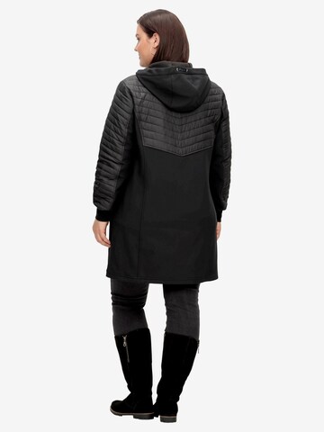 SHEEGO Softshellmantel in Schwarz