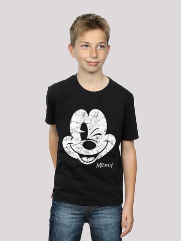 F4NT4STIC Shirt 'Micky Maus Mickey' in Zwart: voorkant