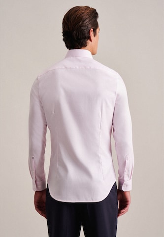 SEIDENSTICKER Slim fit Zakelijk overhemd 'Schwarze Rose' in Roze