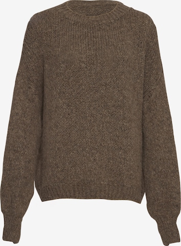 Lilavie Strickpullover ' Peggii ' in Braun: Vorderseite