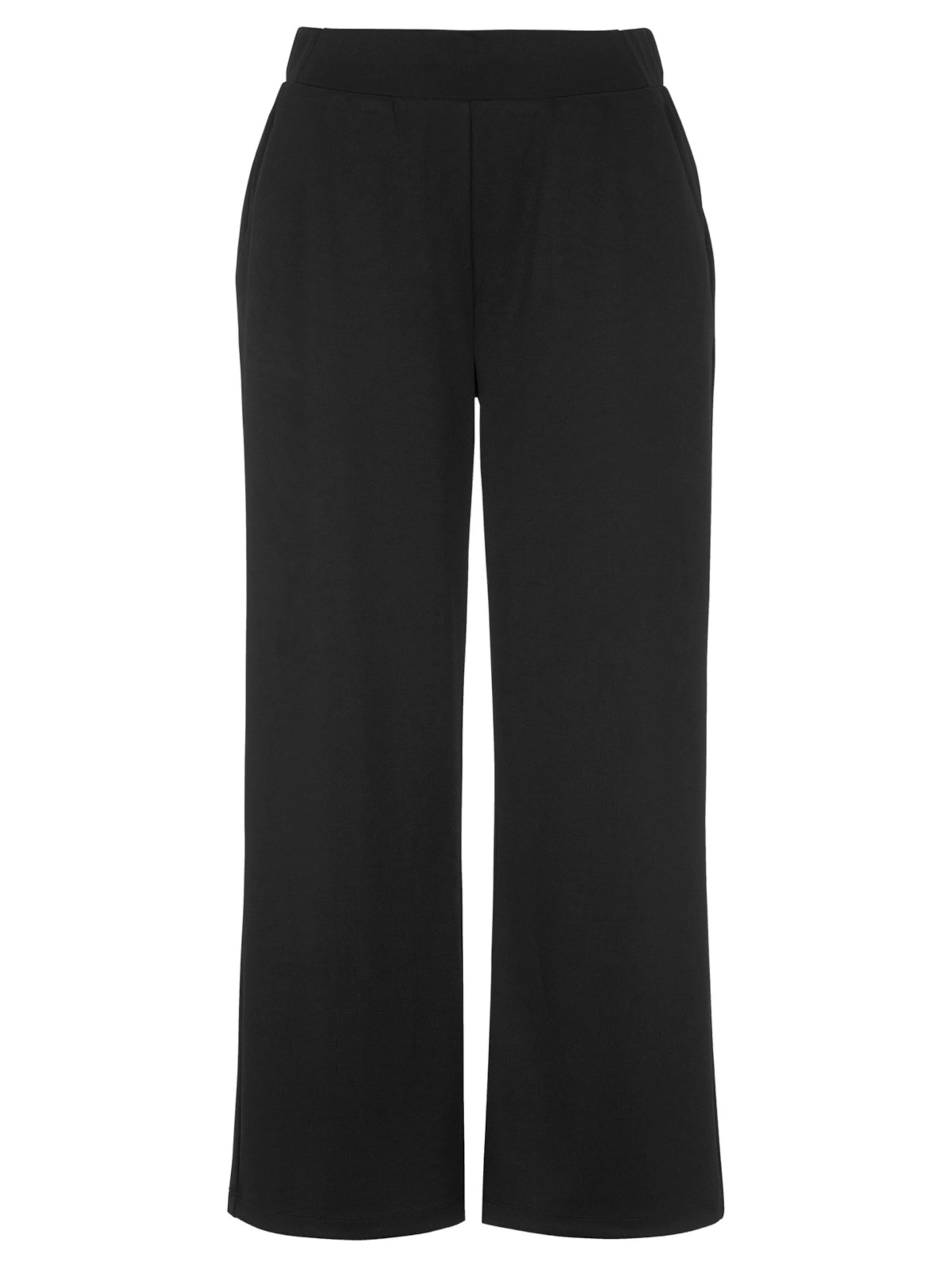 Cellbes of Sweden Wide leg Broek in Zwart: voorkant