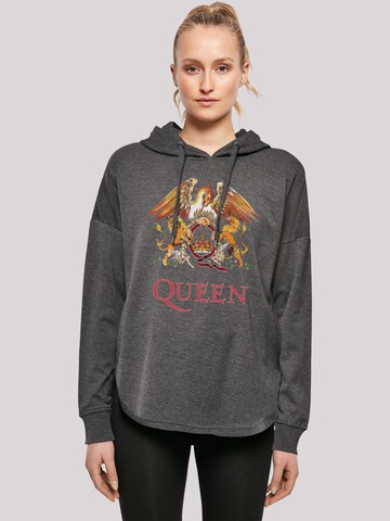 Sweat-shirt 'Queen' F4NT4STIC en gris : devant