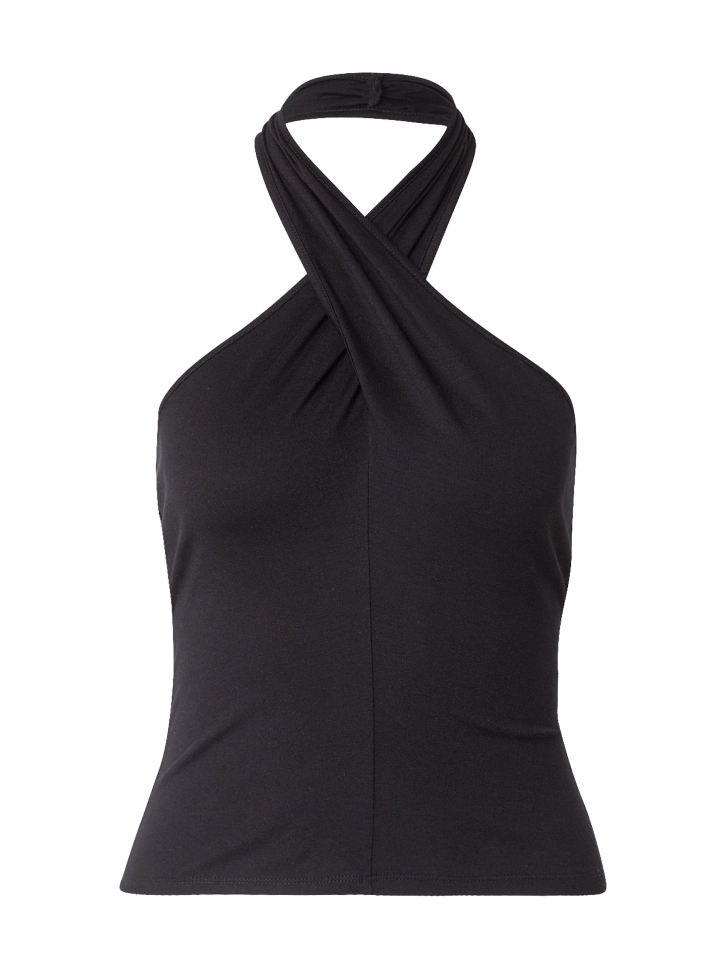 Top 'Melissa' de la ABOUT YOU pe negru: față