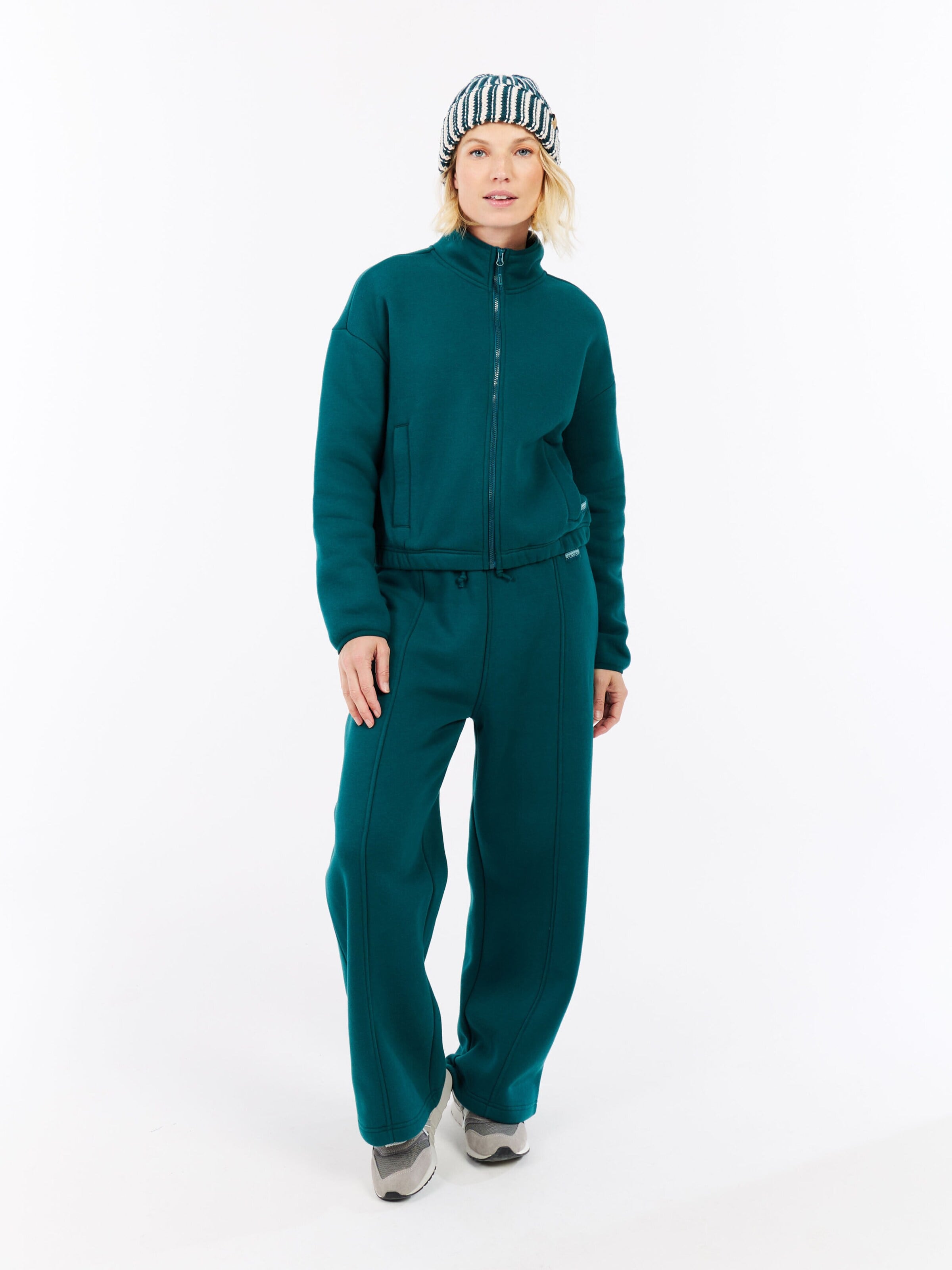 PROTEST Fleece jas 'PRTPakiri' in Blauw: voorkant