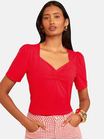 love & roses Shirt in Red: front