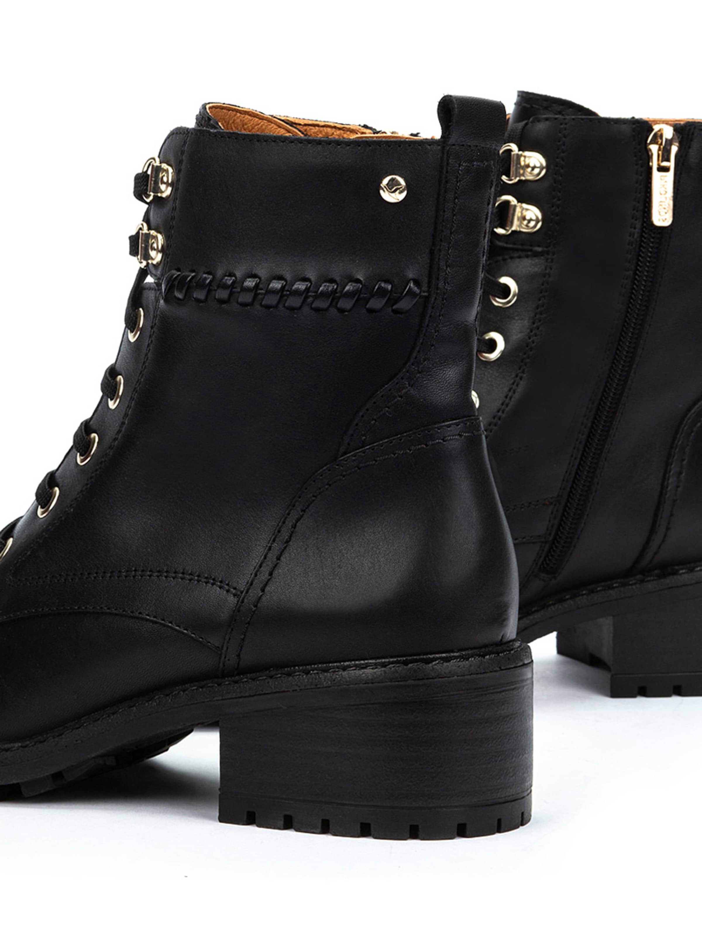 PIKOLINOS Gležnarji z vezalkami 'Medina' | črna barva