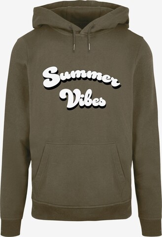 Merchcode Sweatshirt 'Summer Vibes' in Grün: predná strana