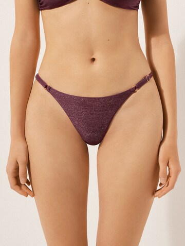CALZEDONIA Bikini Bottoms 'Golden Glow' in Red: front