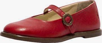 Ballerines à lanières FLY LONDON en rouge : devant