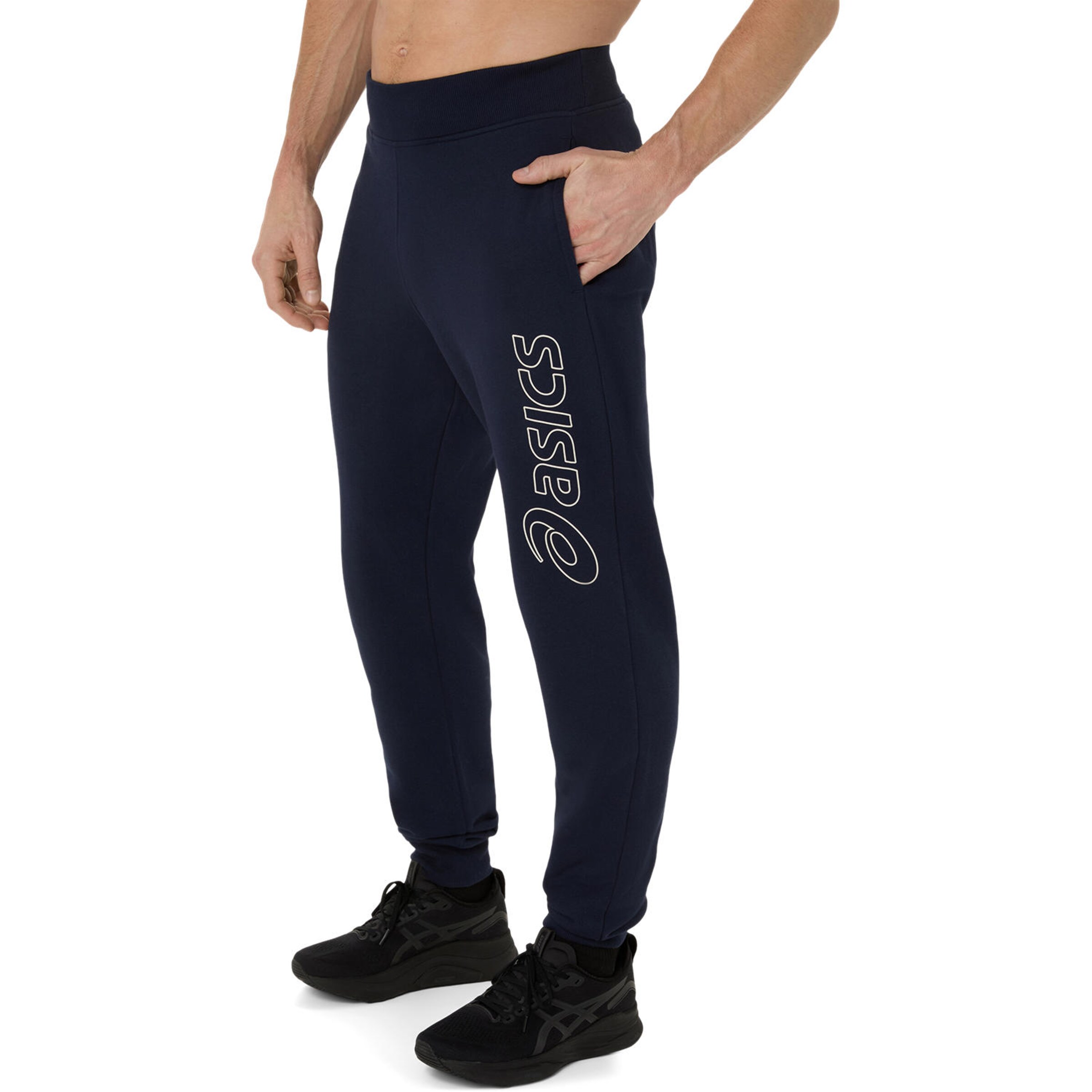 ASICS Tapered Workout Pants in Blue