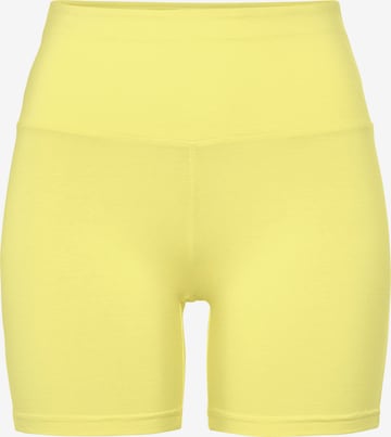 LASCANA Skinny Workout Pants in Yellow: front