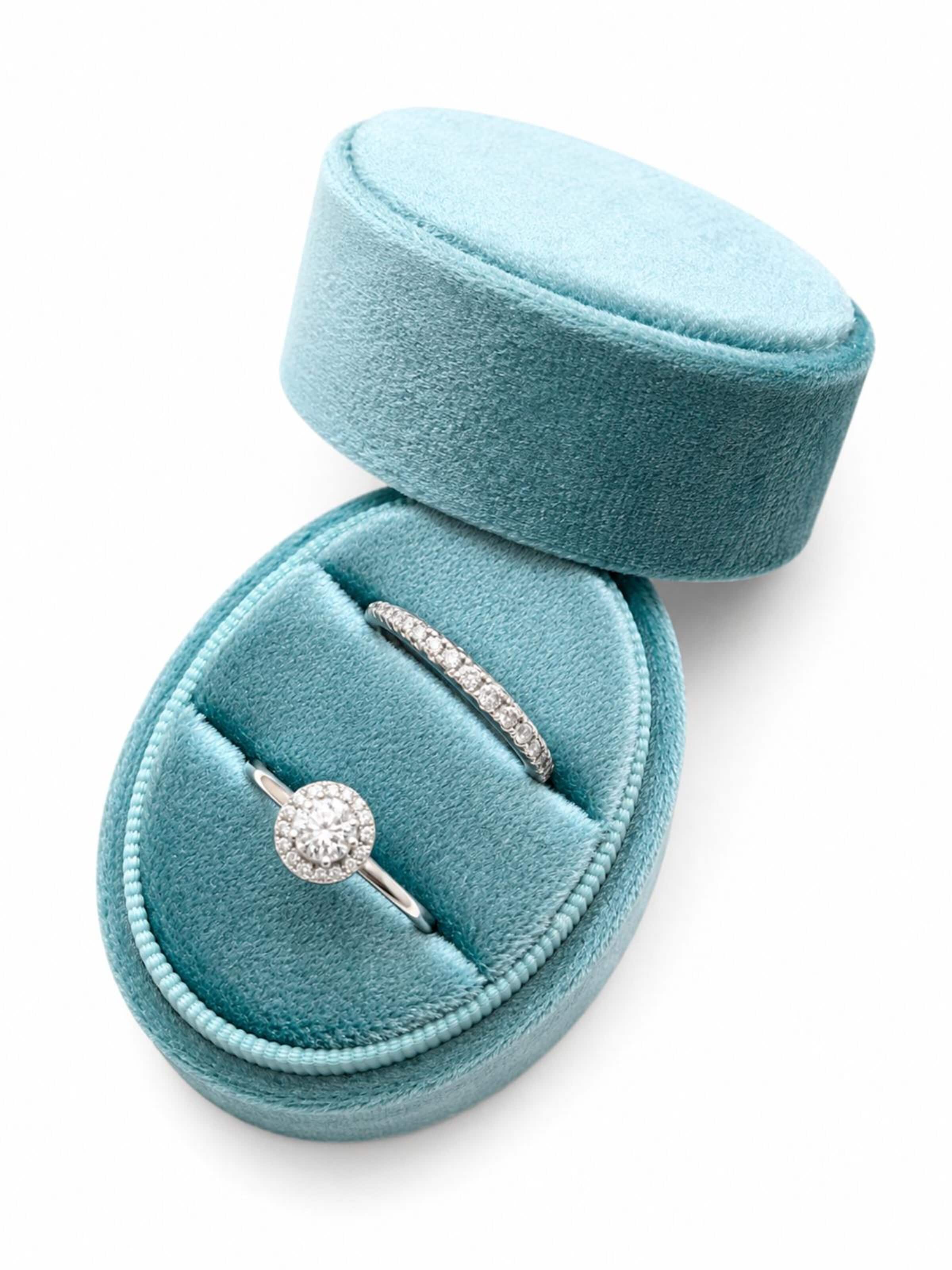 Boîte à bijoux LanLivia en bleu : devant