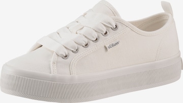 s.Oliver Platform trainers in White: front
