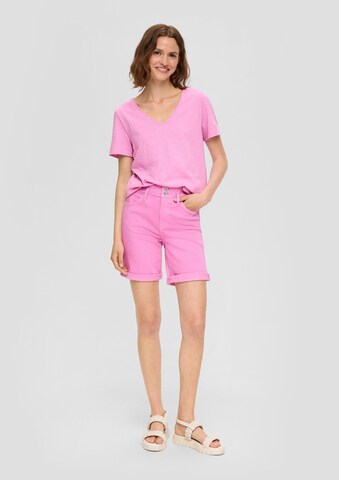 s.Oliver Slimfit Jeans 'Betsy' in Roze