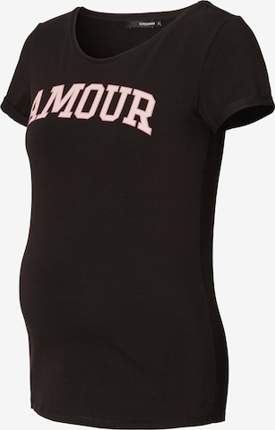 Supermom Shirt 'Amour' in Zwart: voorkant