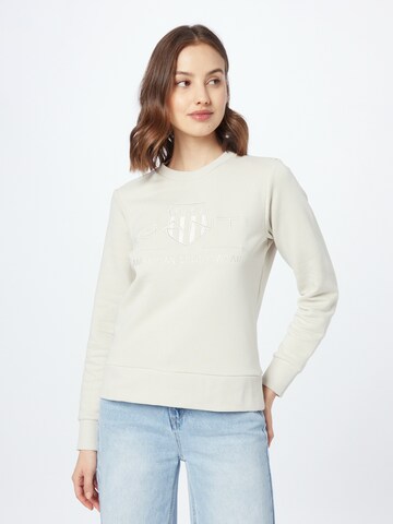 GANT - Sudadera en beige: frente