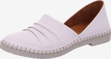 MANITU Classic Flats in White: front