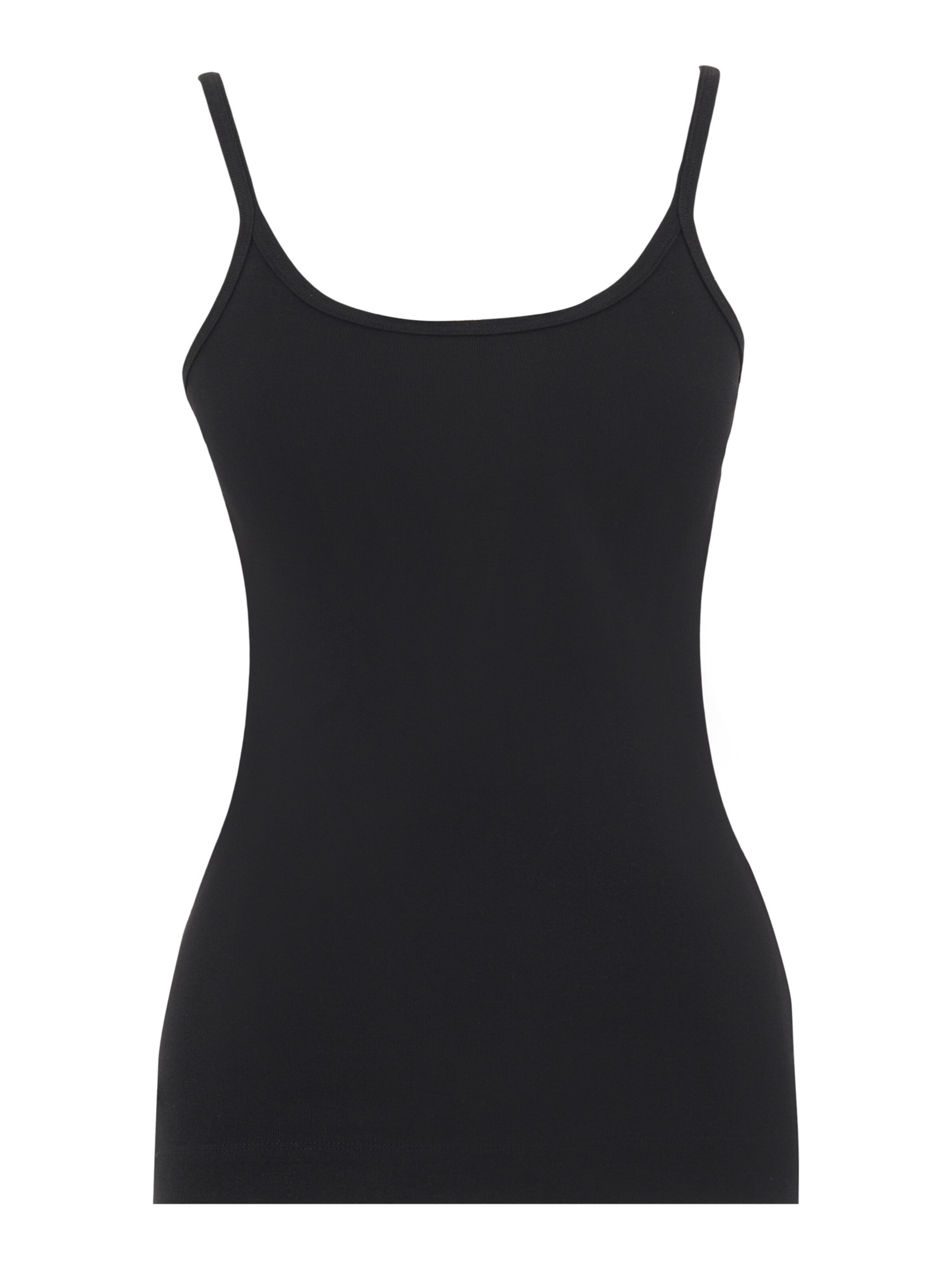 Organication Top in Schwarz: Vorderseite