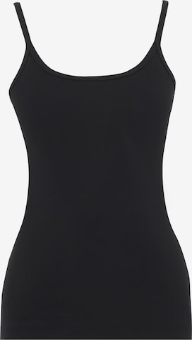 Organication Top in Schwarz: Vorderseite