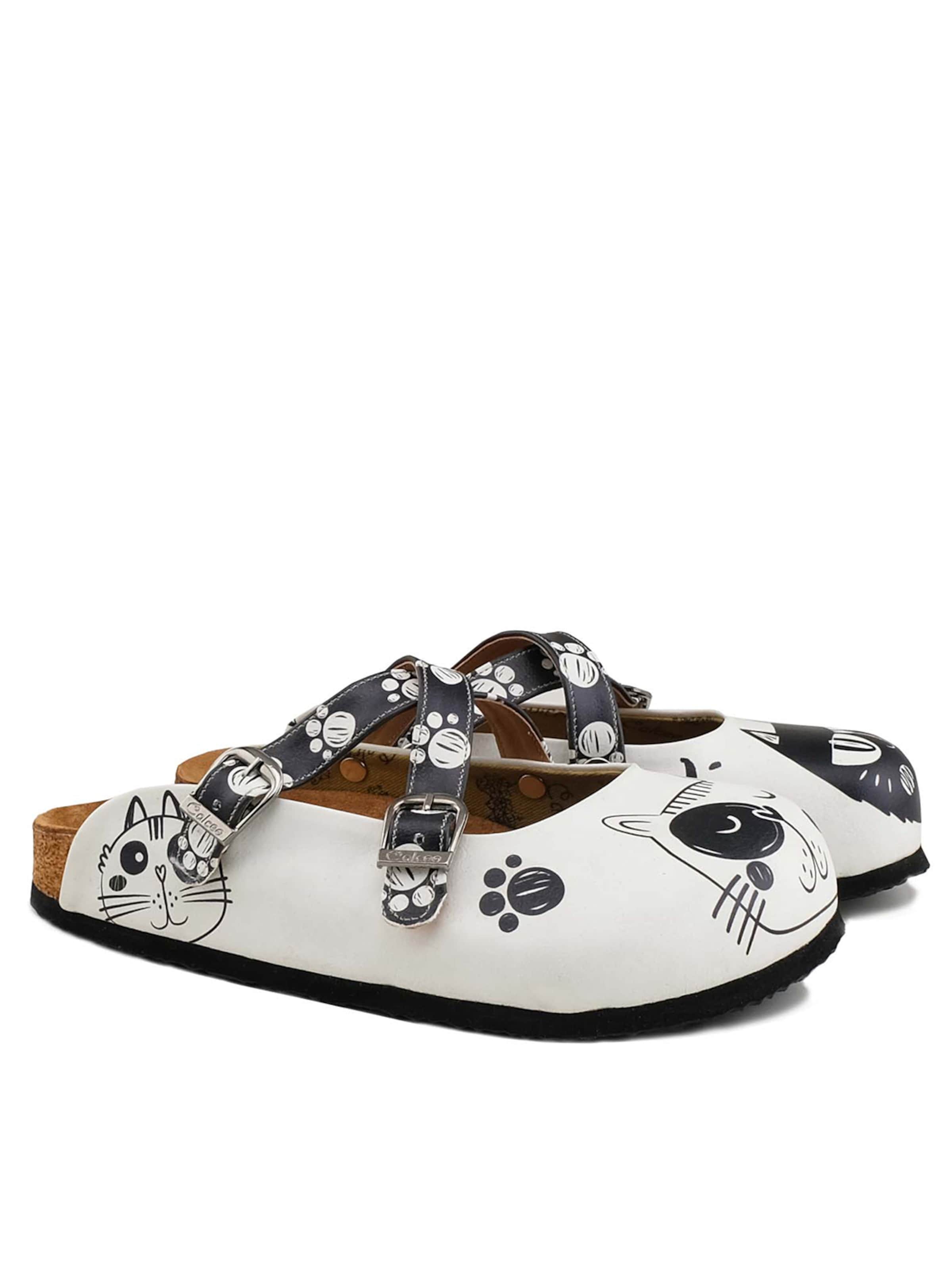 Goby Clogs 'Calceo'‌ in Weiß