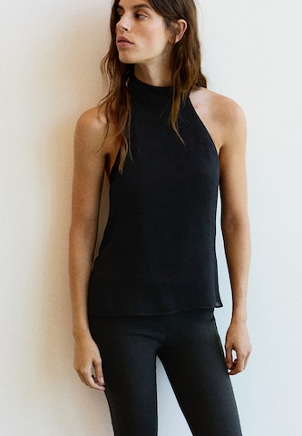 Pull&Bear Топ в черно: отпред