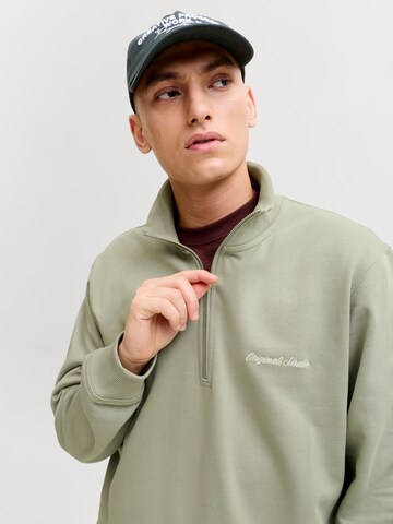 JACK & JONES Sweatshirt 'JORNorrebro' in Green