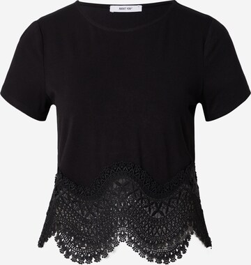 T-shirt 'Chiara Shirt' ABOUT YOU en noir : devant