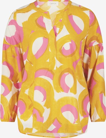 Cartoon Blouse in Geel: voorkant