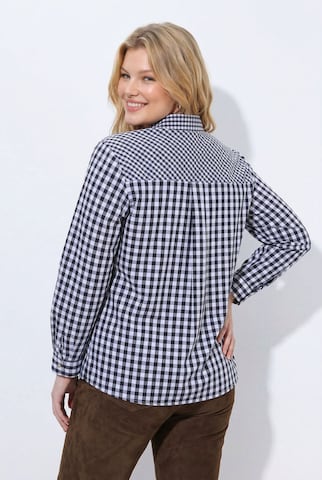 Ulla Popken Trachtenbluse in Schwarz