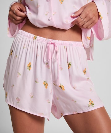 Hunkemöller Korte pyjama in Roze: voorkant