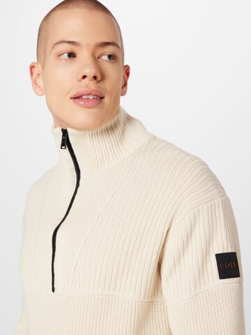 BOSS Pullover  'Atondo' in Beige