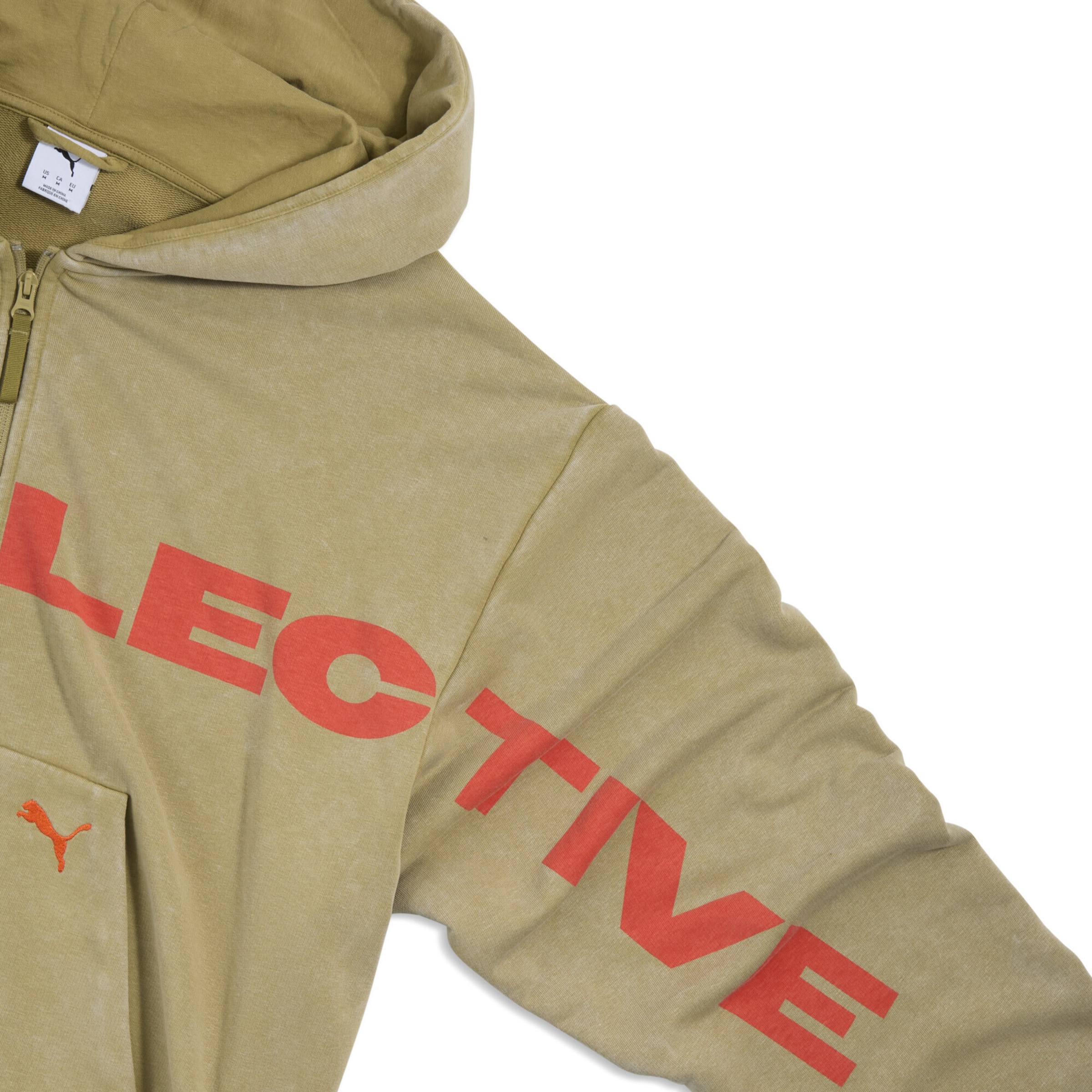 PUMA Sports sweat jacket in Brown