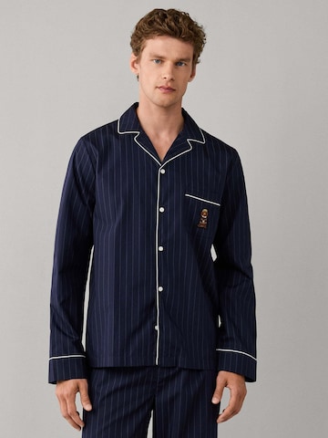 Pyjama long Hackett London en bleu : devant