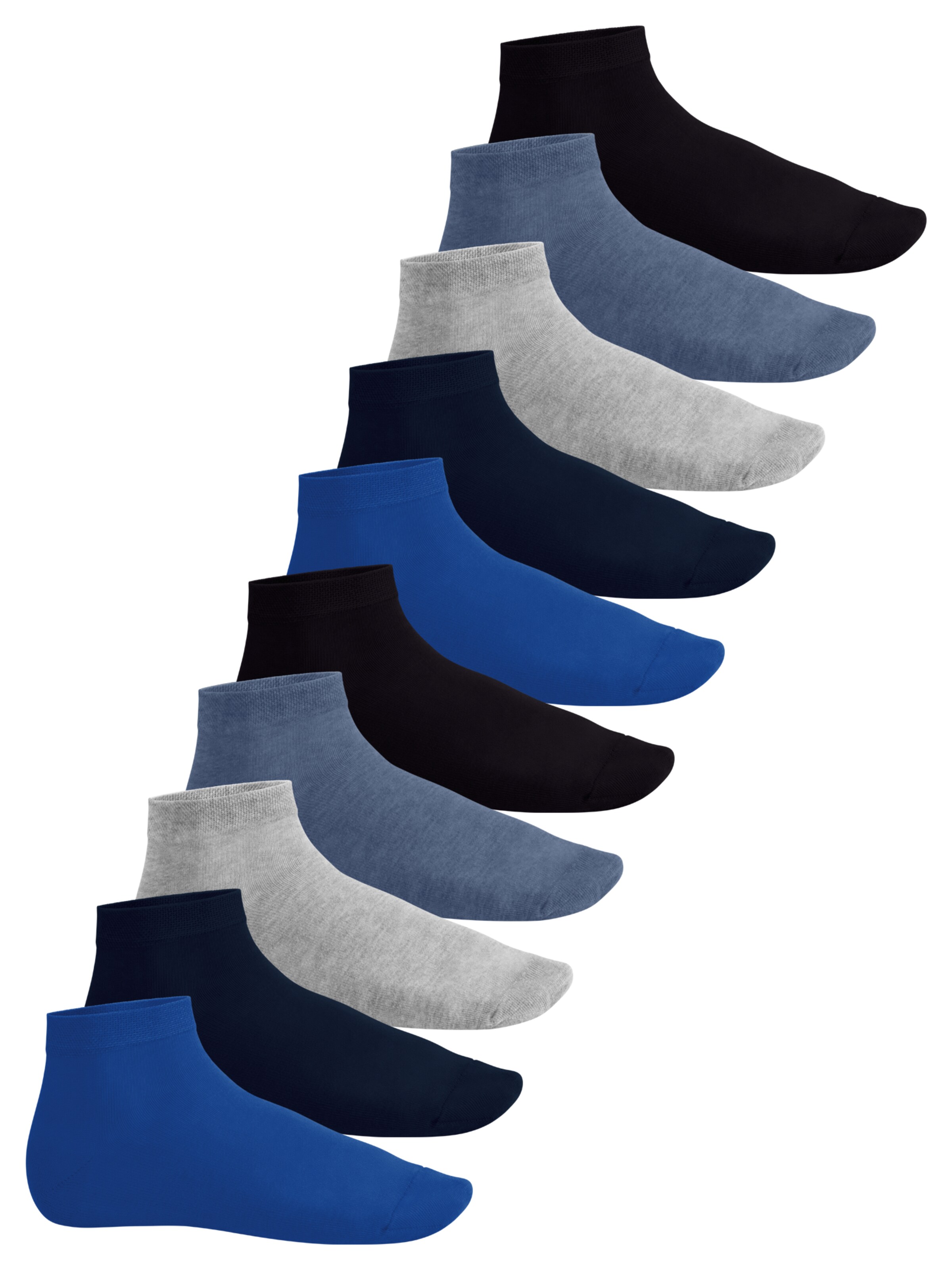 footstar Socks 'EVERYDAY!' in Blue: front