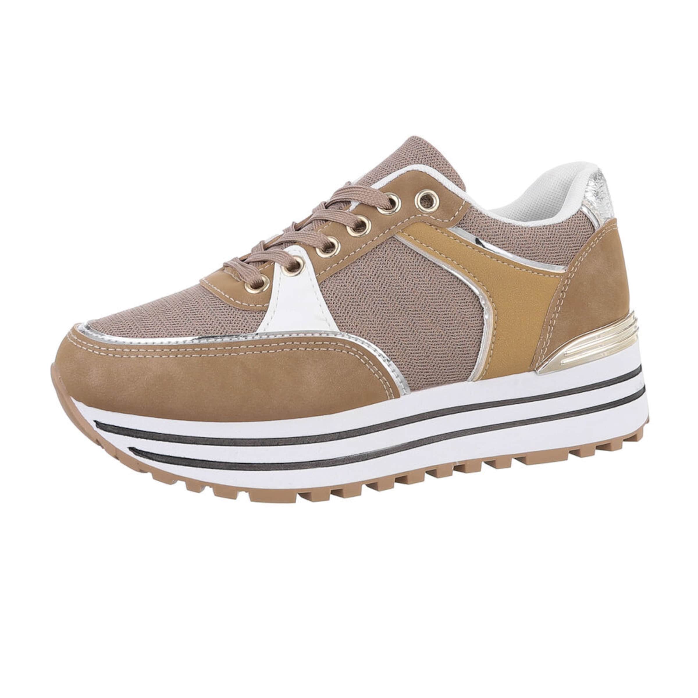 Ital-Design Sneakers in 38 in Light brown / Grey / Black / White, Item view