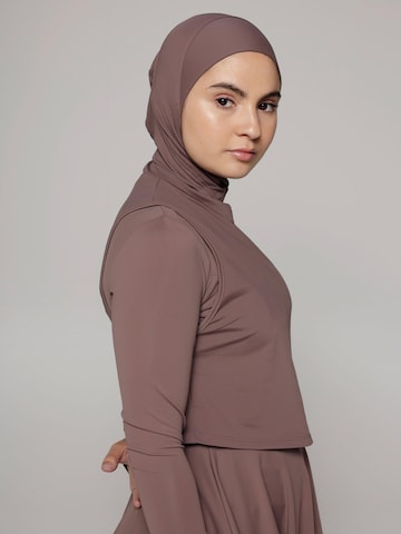 SIYA Swimwear T-shirt Badpak 'Hijab' in Bruin