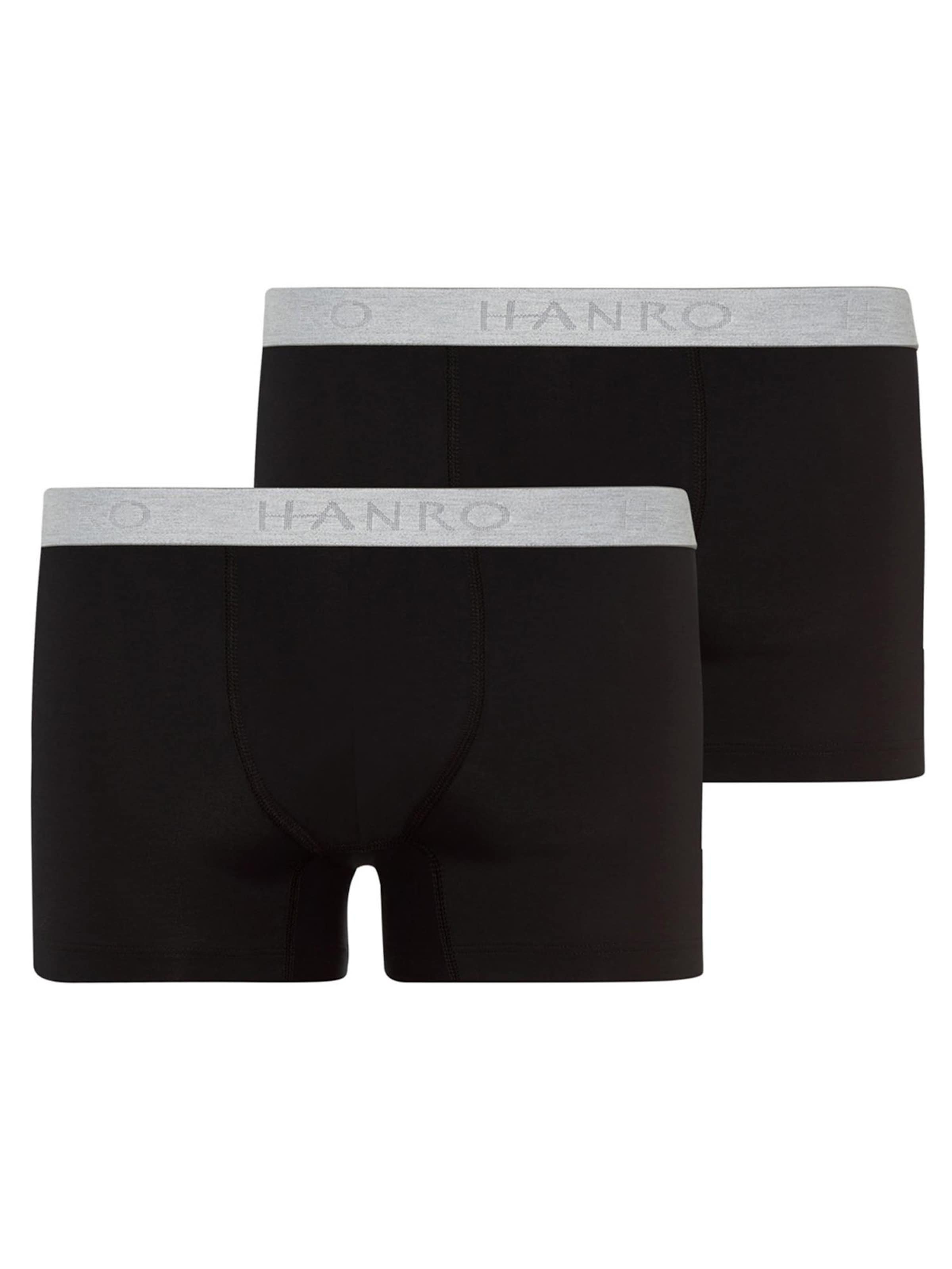 Hanro Boxer shorts 'Cotton Essentials' in Black: front