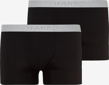 Hanro Boxer shorts 'Cotton Essentials' in Black: front