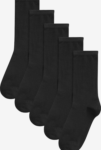 Next Socken in Schwarz: Vorderseite