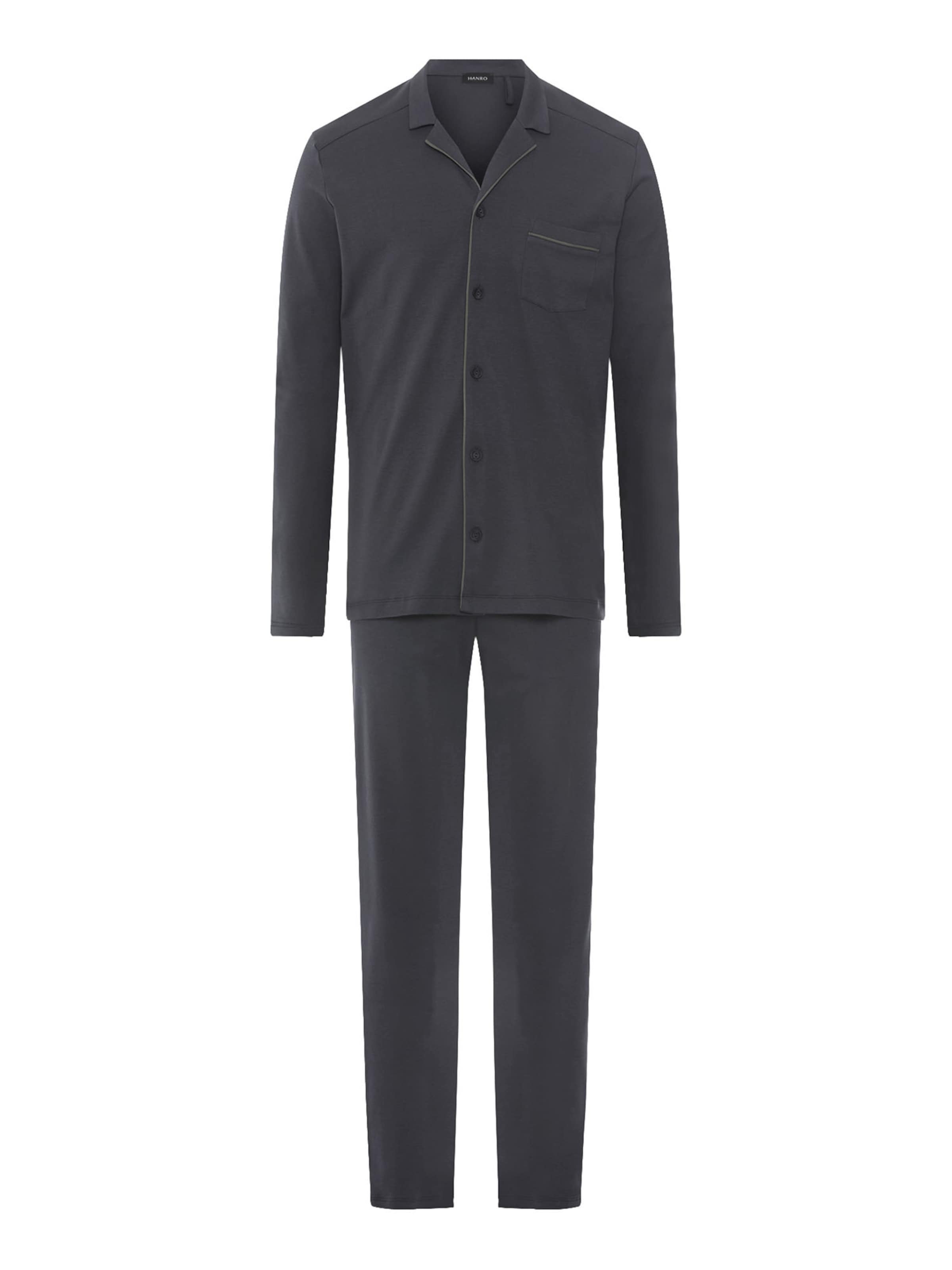 Pyjama long ' Night & Day ' Hanro en noir : devant