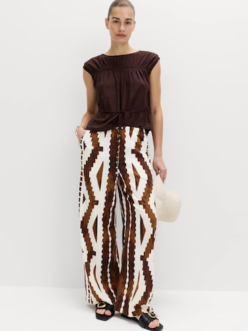 Loosefit Pantalon Marks & Spencer en marron